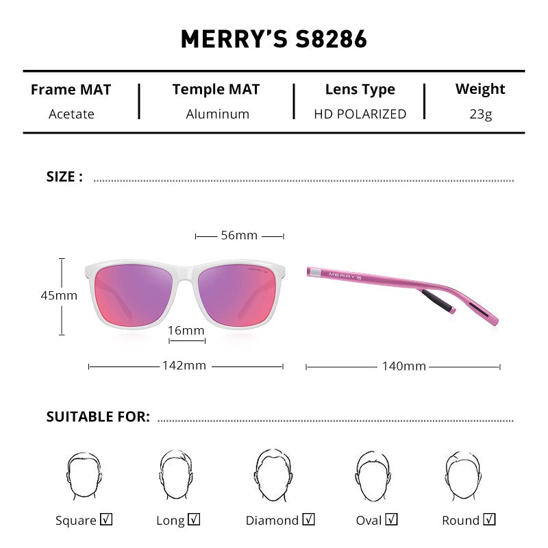 MERRY'S Unisex Polarized Aluminum Sunglasses Vintage Sun Glasses For Men/Women S8286 - Image 2