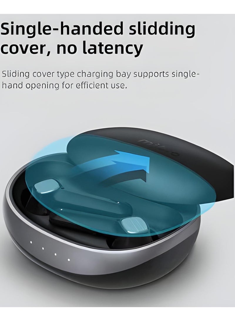 Mibro Mibro S1 HiFi Stereo Wireless Earbuds Noise Canceling Clear Calls Touch Control Sliding Design Charging Box | 35 hours long battery life | Bluetooth 5.3 | IPX5 Waterproof - Black  - Image 4