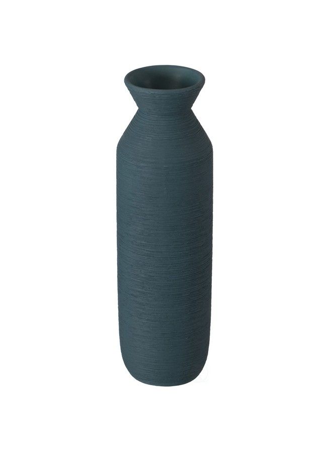 Uniquewise 9" H Decorative Ceramic Cylinder Vase Modern Style Centerpiece Table Vase Blue (Qi004348.Bl) - Image 4