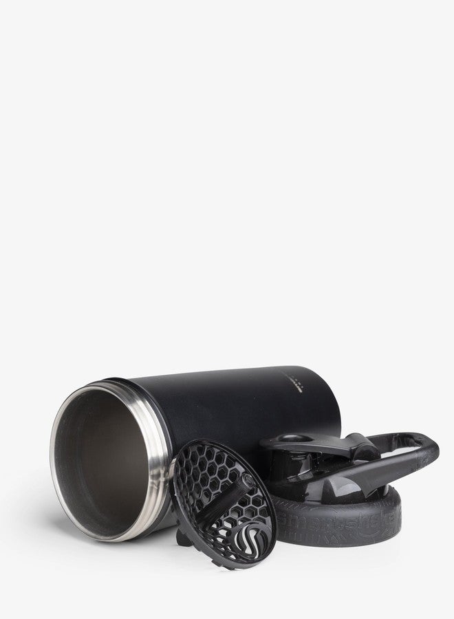 Smartshake Insulated Stainless Steel Blender Shaker Cup for Protein Mixes, Shakes and Pre Workout - 750ml 25oz Double-Walled Vacuum Insulated Water Bottle for Cold Drinks - BPA-Free (Black) - Image 3