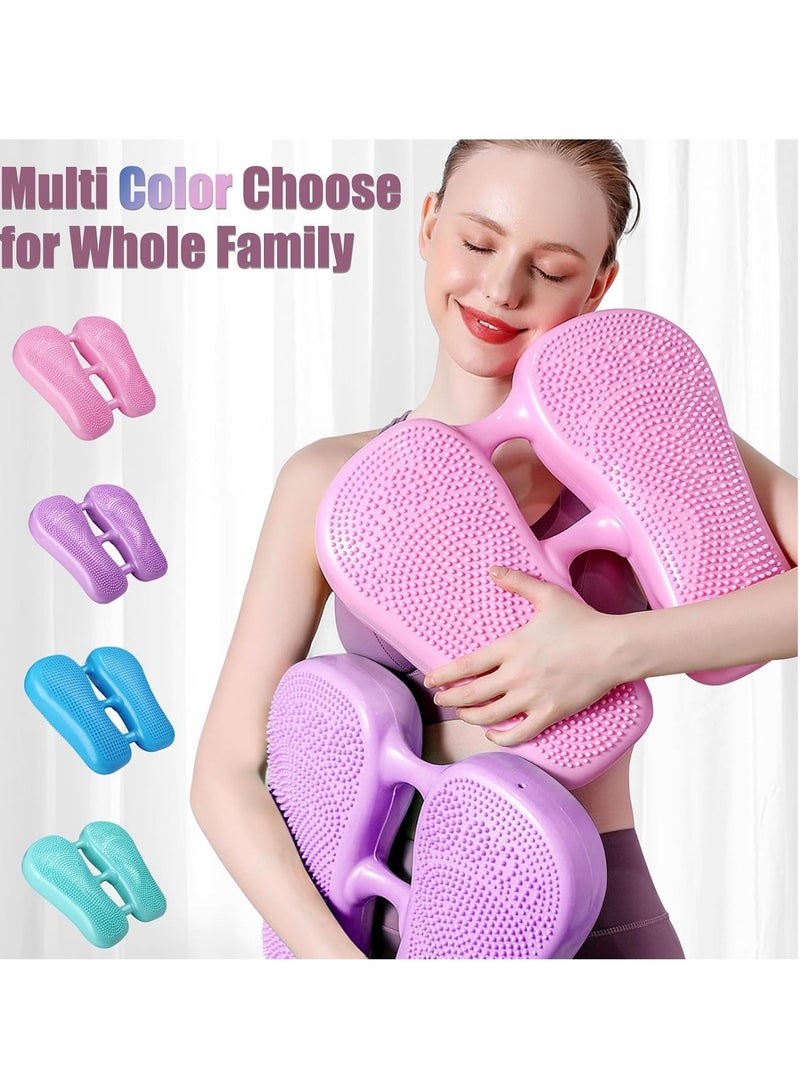 ALCOACH Inflatable Massage Point Balance Cushion Indoor Use Home Weight Loss Balance Cushion Body Shaping Balance Cushion for Home Gym Yoga Practice Foot Pedal Exercise  - Image 2