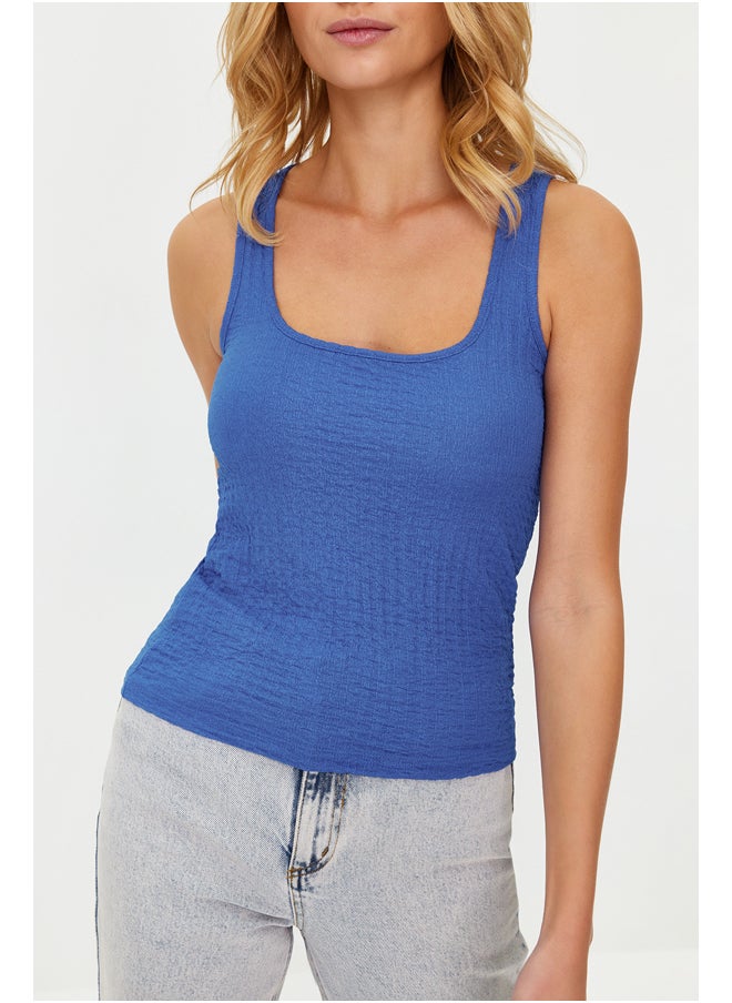 trendyol - Saks Halter Collar Textured Flexible Knitted Undershirt TWOSS24AL00017 - Image 1