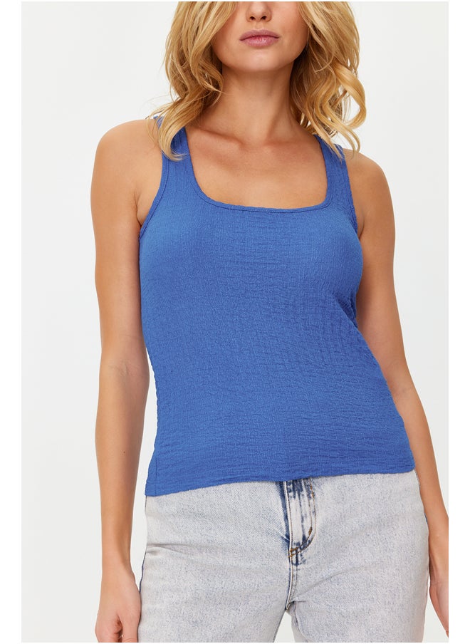 trendyol - Saks Halter Collar Textured Flexible Knitted Undershirt TWOSS24AL00017 - Image 1