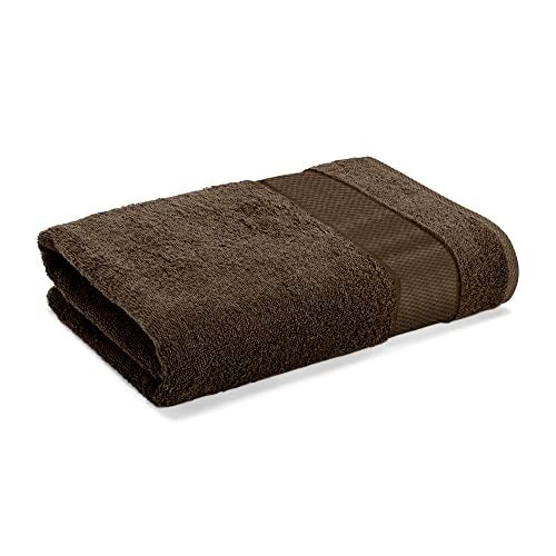 Wakefit 500 GSM Bath Towel | Large Size Terry Cotton for Men and Women | 1 Piece (Cafe Noir - Brown) - Image 1