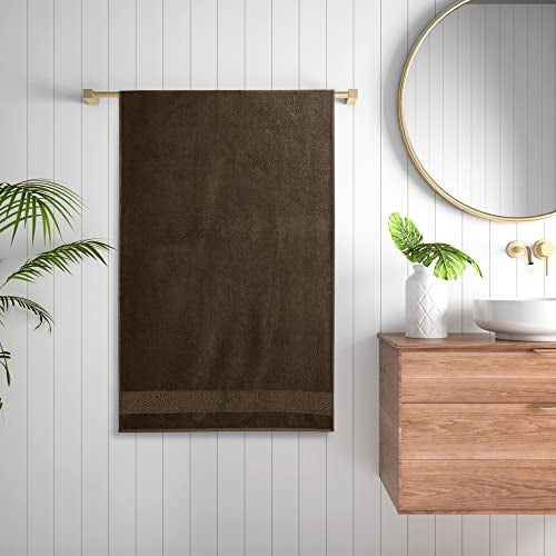 Wakefit 500 GSM Bath Towel | Large Size Terry Cotton for Men and Women | 1 Piece (Cafe Noir - Brown) - Image 3