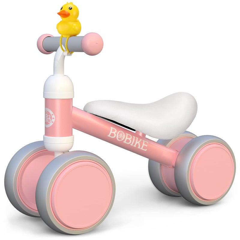 Baby Balance Bike Toys for 1236 Months Kids Toy Boy and Girls Gifts Toddler Best First Birthday Gift Children Walker No Pedal Infant 4 Wheels Bicycle Classic Pink