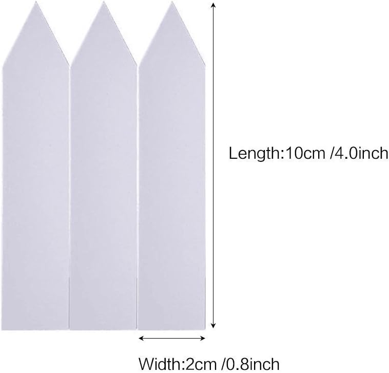 KINGLAKE 1000 Pcs 4 Inch Plant Tags Garden Nursery Labels Plastic Pot Labels White,Box of 1000 - Image 5