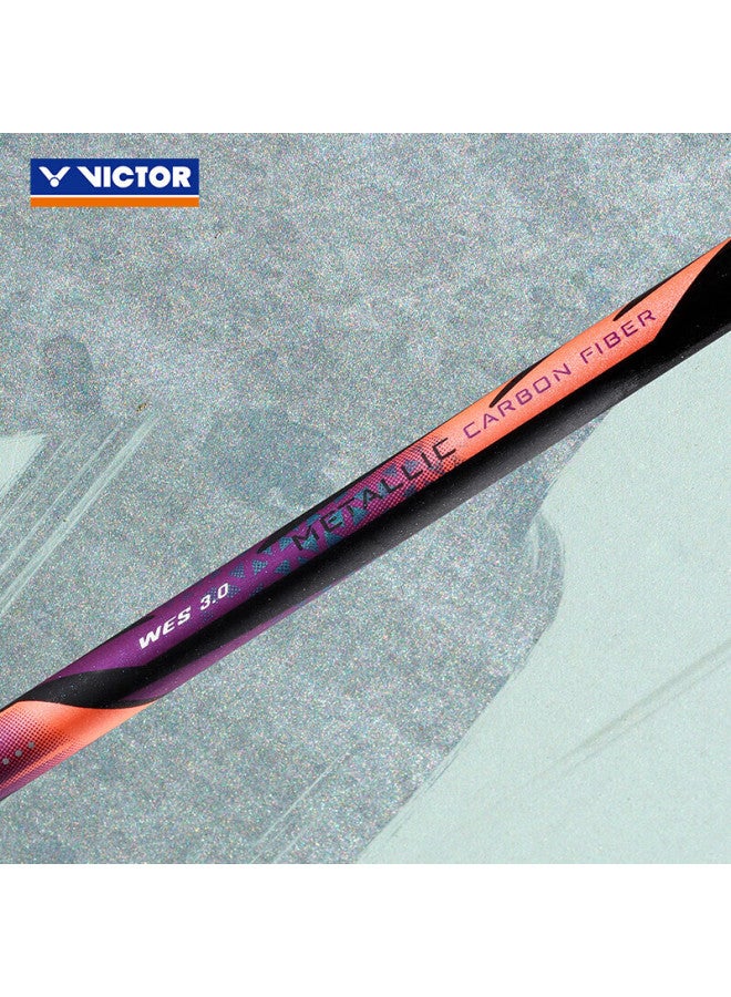 Victor Badminton Racket, Zheng Sixwei's Choice, Full Carbon All-round Type Dx-12/o, Salmon Red Color, 4u Unstrung Racket - Image 2
