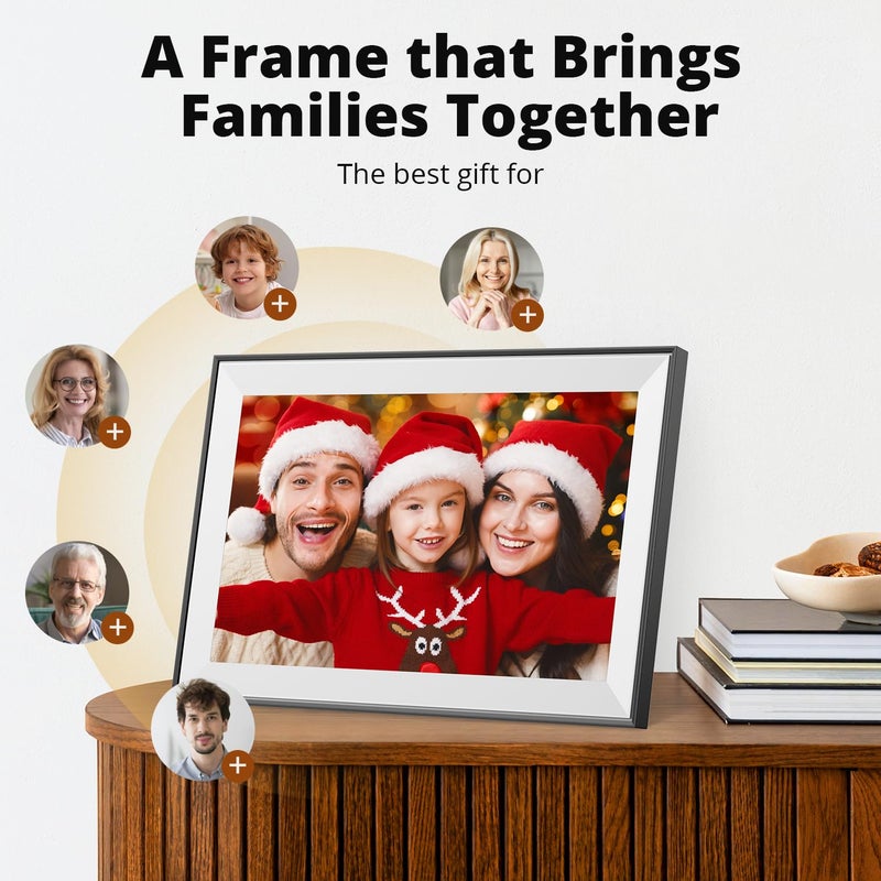 Dragon Touch 15.6 Inch Large Digital Picture Frame - WiFi Digital Photo Frame with 32GB Storage, FHD 1080P Touch Screen, Auto-Rotate, Share Photos/Videos Instantly via Free App Best Gifts for Mom - Image 4