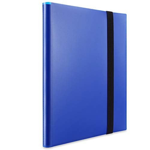 AITIME Trading Card Album Holder 360 Pockets AITIME Side Loading PP Pockets Sleeves Cards and Coupons Protector Storage Book Blue - Image 1
