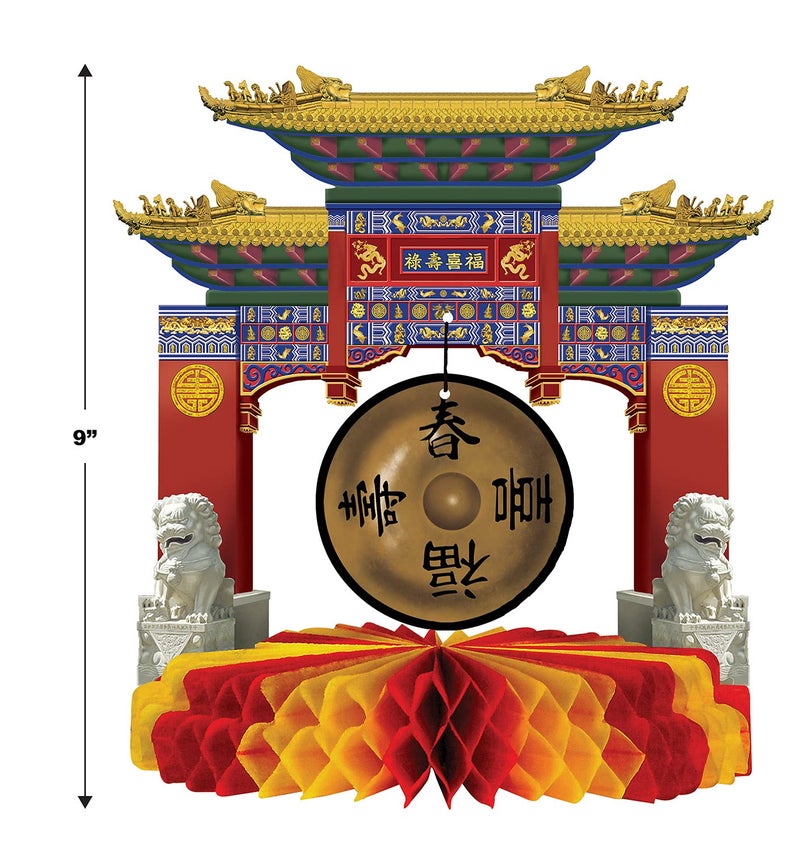 Beistle Asian Gong Centerpiece - Image 2
