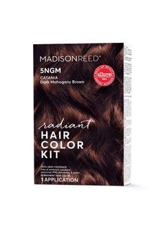 Madison Reed Radiant Hair Color Kit, Dark Cinnamon Brown for 100% Gray Coverage, Ammonia-Free, 5NGM Catania Brown, Permanent Hair Dye, Pack of 1  - Image 1