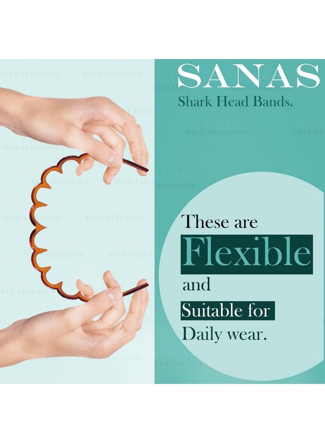 Sanas Hairband For Women 4Pcs Girls Accessories Korean Fashion Comb Hairband Hair Belt Teeth Band Cute Hair Bands Hairband Male 90S Comb Hairband Head Accessories For Women 4Pcs - Image 4