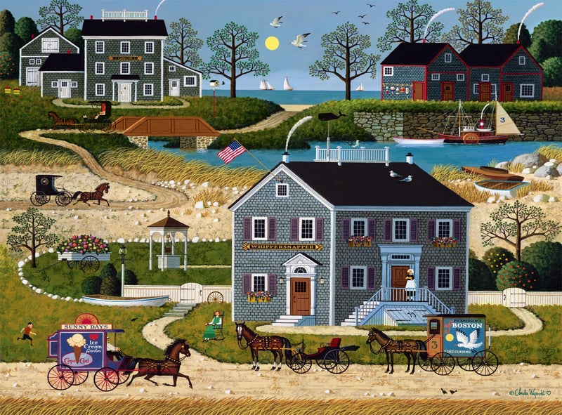 Buffalo Games Charles Wysocki The Whippersnappers of Cape Cod 1000 Piece Jigsaw Puzzle for Adults Challenging Puzzle Perfect for Game Nights Finished Size is 2675 x 1975