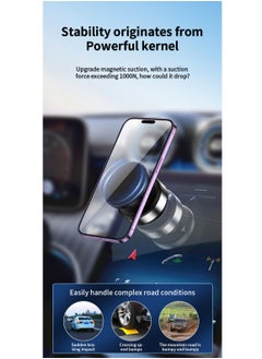 Generic Car Phone Holder with Magnetic Suction 360 Degree Rotating，Strong Suction for Car Kitchen Mirro Gym Bath Shower All Smooth Surface，Compatible with iPhone，Huawei，Xiaomi and Samsung  - Image 4