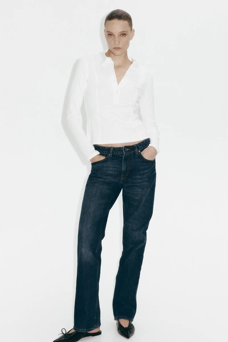 اتش اند ام تي-شيرت بولو بتصميم ضيق