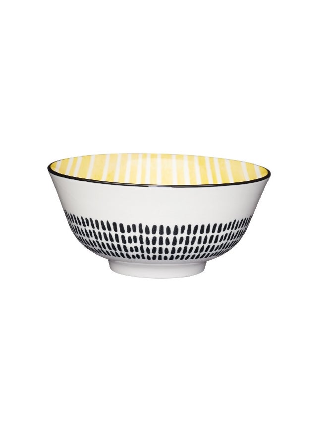KitchenCraft Moroccan Design Food Safe Ceramic Bowl Multicolor 15.7 cm KCBOWL10 - Image 2