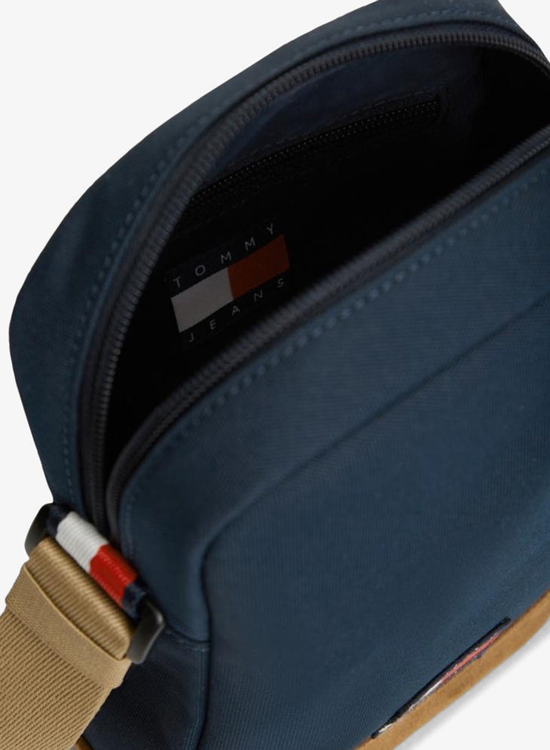 TOMMY JEANS Logo Colour-Blocked Crossbody Reporter Bag - Image 5
