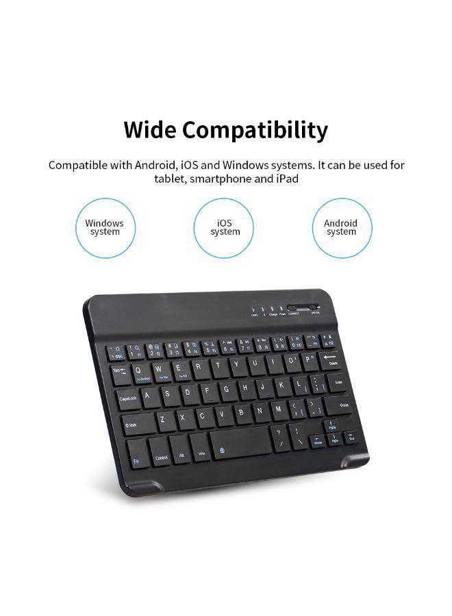 NIBEMINENT Bluetooth Wireless Keyboard - English Black  - Image 2