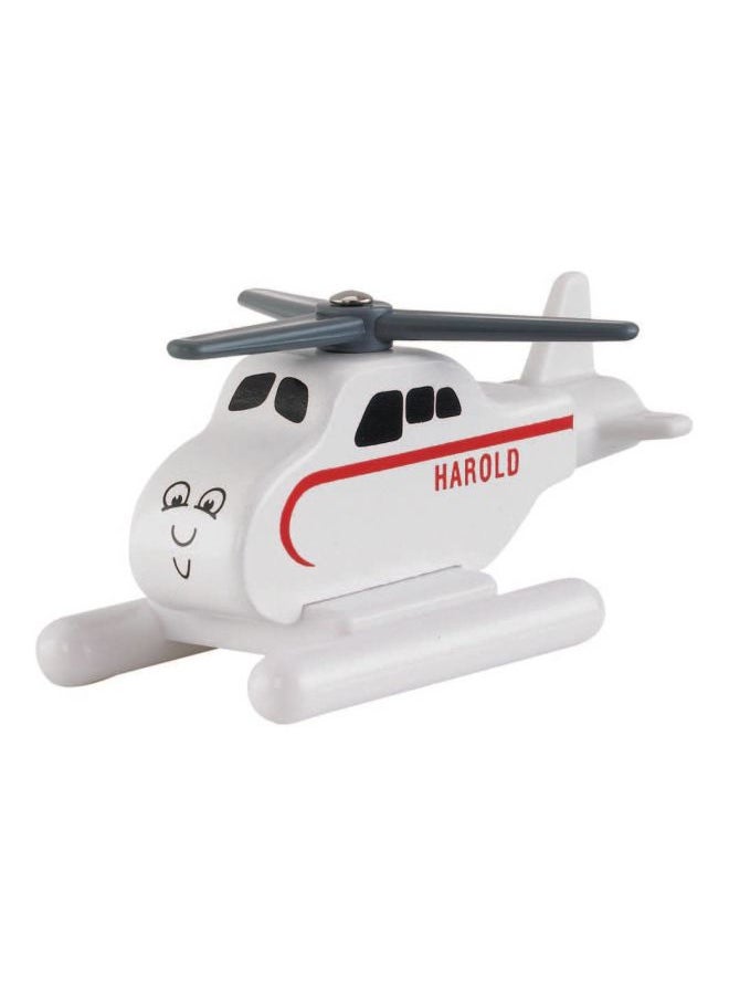 Wooden Railway Harold Engine Toy 