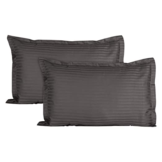 UmI. Brand Umi Super Soft Brushed Microfiber Cotton Satin Striped 72X78Inches 6X65Feet Fitted Bedsheet with 2 Pillow CoversAll Around Elastic Fitted bedsheet with Pillow Covers - Image 3