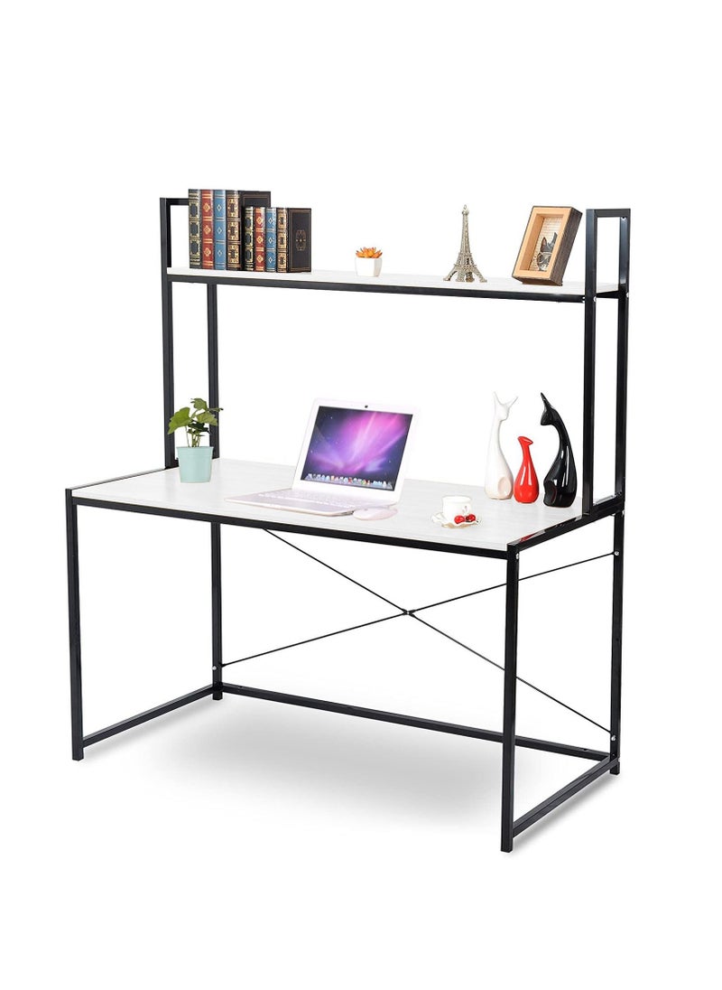 Home Gallery 2 Tier Shelves Modern Home Office Desk  - Image 1