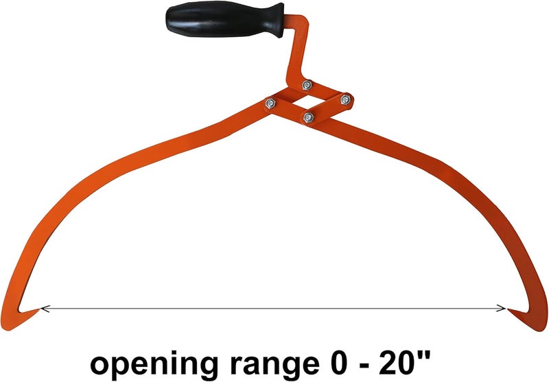 OAOLOWF 20" Log Tongs Logging Skidding Tongs Non-Slip Grip- Log Lifting, Handling, Dragging & Carrying Tool - Image 3