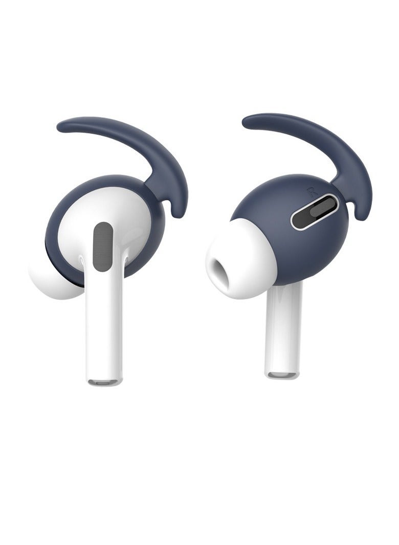 AROAQ Earphone Hooks, Anti Lost Anti Drop Earbuds Ear Covers, Wireless Headphone Earbuds Silicone Strap, Comfortable Ear Plug Cover Eartip For Airpods Pro, (1 Pair Ear Hooks Only, Blue) - Image 1