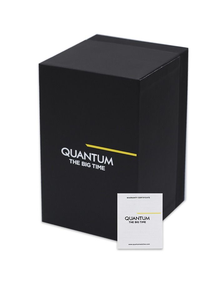 كوانتوم ساعة كوارتز رجالية كرونوغراف بحزام سيليكون - أحمر - Image 4