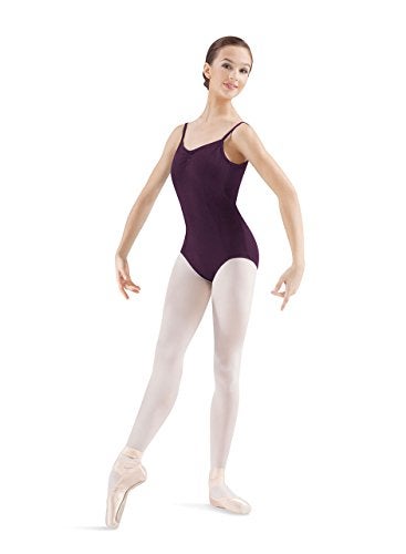 Mirella Women's Princess Seam Pinch Front Camisole Dance Leotard, Small, Blackberry - Image 4