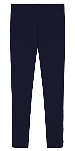 Popular Girls Leggings Ankle Length Comfortable Leggings for Girls. Cotton Footless Tights Soft Breathability Dark Blue 2T - Image 1
