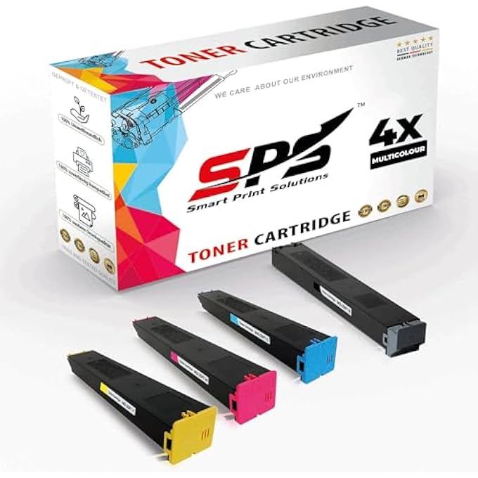 sps SMART PRINT SOLUTIONS COMPATIBLE TONER CARTRIDGES FOR SHARP - MX-23FT | MX-1810U| MX-2010U| MX-2310F| MX-2310U| MX-2311FN| MX-2314N| MX-2314NSF| MX-2614N| MX-3111U| MX-3112FN| MX-3114N| 4X-SET - Image 1