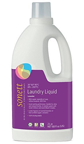 Sonett Organic Laundry Liquid Detergents Soap All Textiles Lavender 1 Count Certified Organically Grown