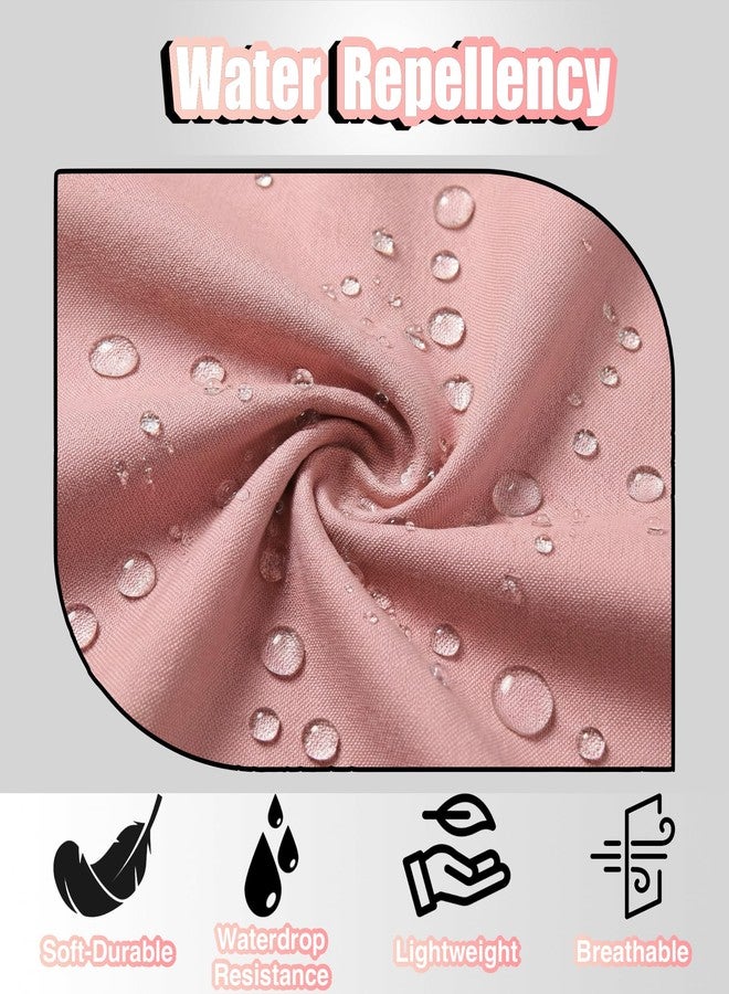 TOSHE Waist Apron with 3 Pockets Waterdrop Resistant Premium Cotton Waitress Apron 10 Color Option Server Apron (1, Powder Pink) - Image 4