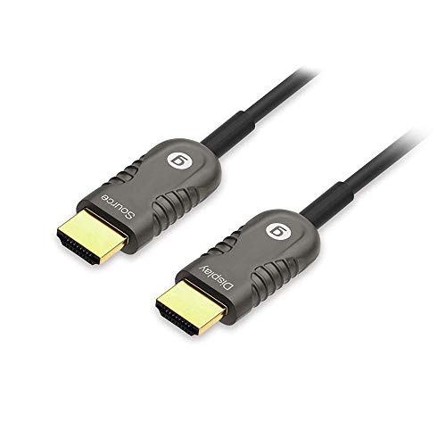 gofanco Active HDMI 2.0 Fiber Optic Cable 30m (98ft) – 4K @60Hz 4:4:4, HDMI 2.0, HDCP 2.2, HDR, ARC, 18Gbps, 3D, CEC, EDID, HEC - Image 1