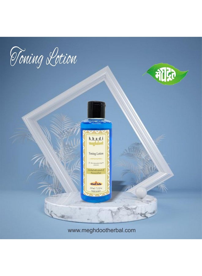 Meghdoot Khadi Meghdoot Skin Toning Lotion, Astringent and Antiseptic Lotion Clean Skin Germs & Infection With The Extract Of Aloe Vera & Rose- 210ml (Pack of 1) - Image 5