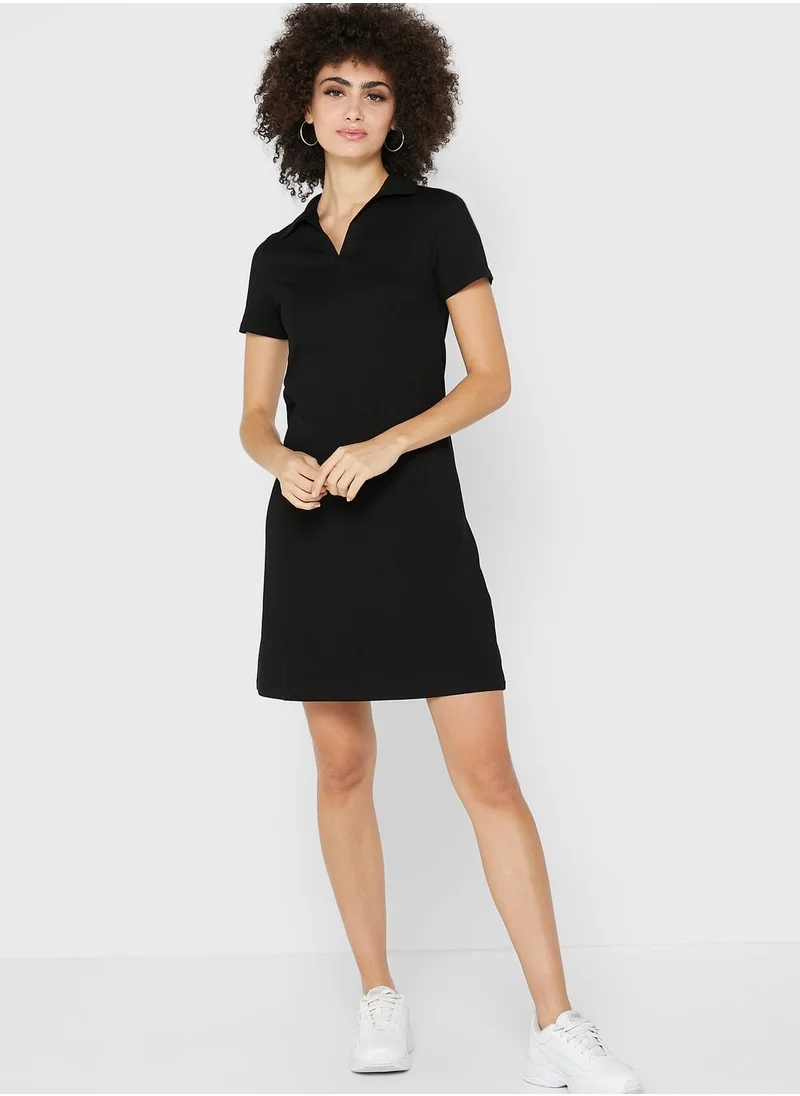 Ginger Basics Polo Neck T-shirt Dress