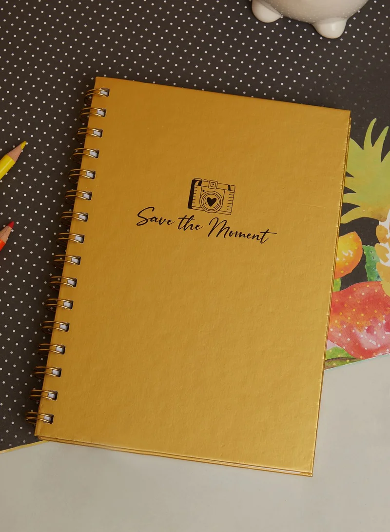 Back to school kit A5 Spiral Hardcover Notebook - Save The Moment