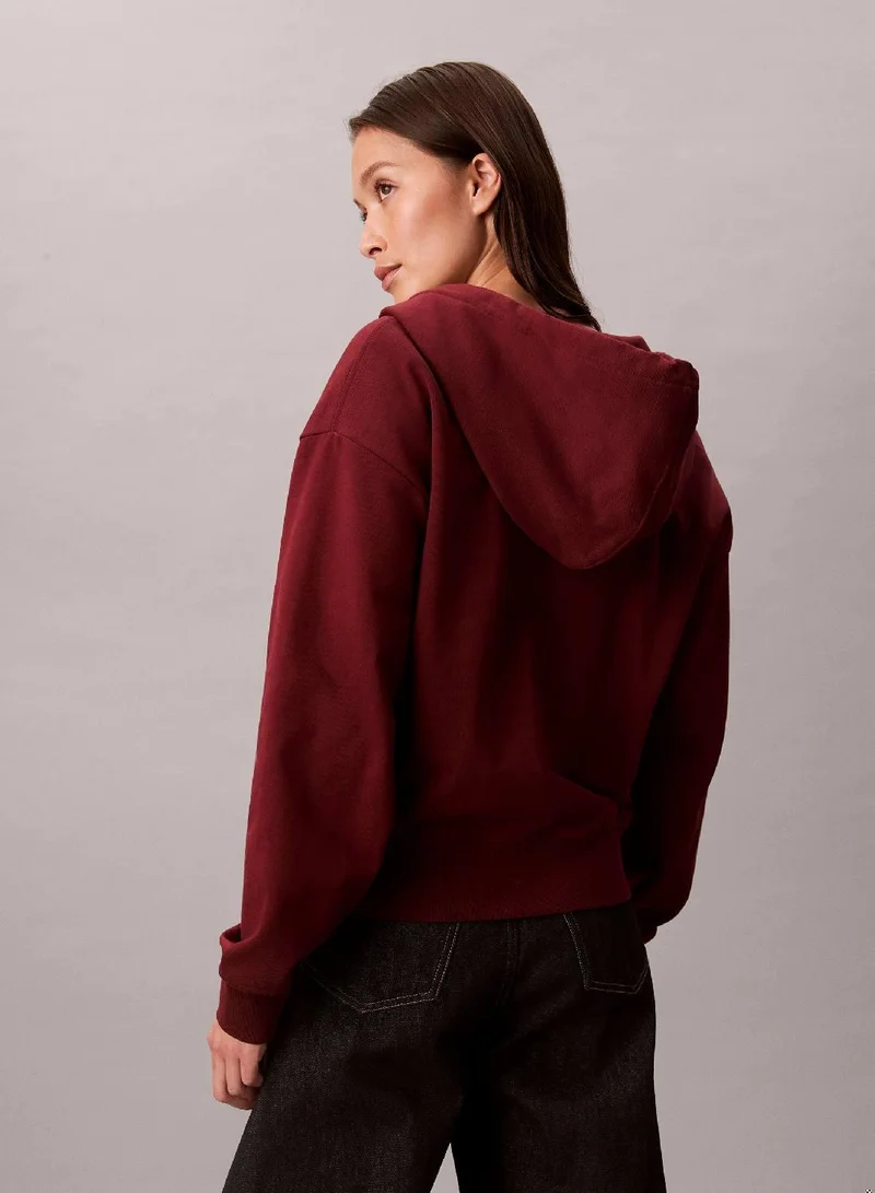 كالفن كلاين جينز هودي مونوغرام بسحّاب