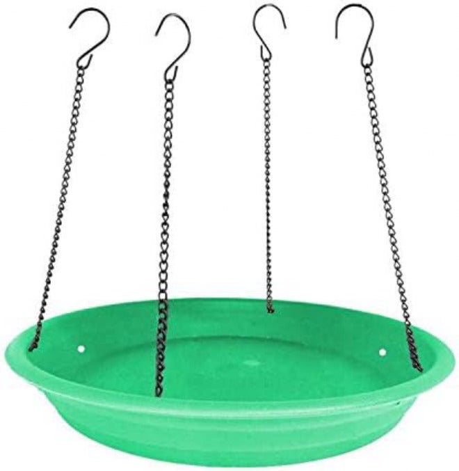 Pmsanzay Multi-Purpose Bird Seed Catcher Tray Platform Tray Bird Feeder Seed Tray Bird Feeder Hanging Tray Seed Hoop Seed Catcher & Platform Feeder. Bird Feeders and Accessories （ Green ） - Image 1
