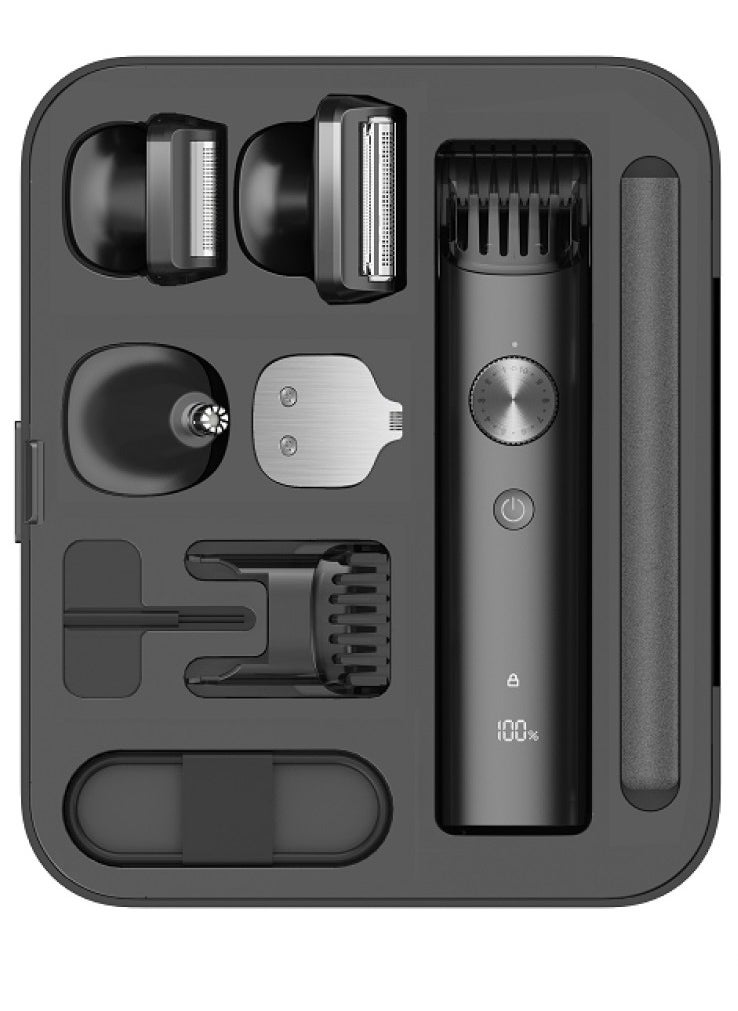 Xiaomi - Grooming Kit Pro hair clipper with multiple shaving styles washable and comfortable suitable size and great performance (Black) - Image 1