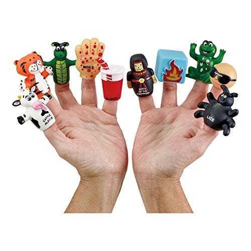 Rite Lite Jewish Holiday Learning Storytelling Passover 10 Plagues Finger Puppets Set 10 Vinyl Puppets for Each Plague Fun Educational Toy for Kids Ages 3 Ideal for Passover Seder Classroom - Image 5