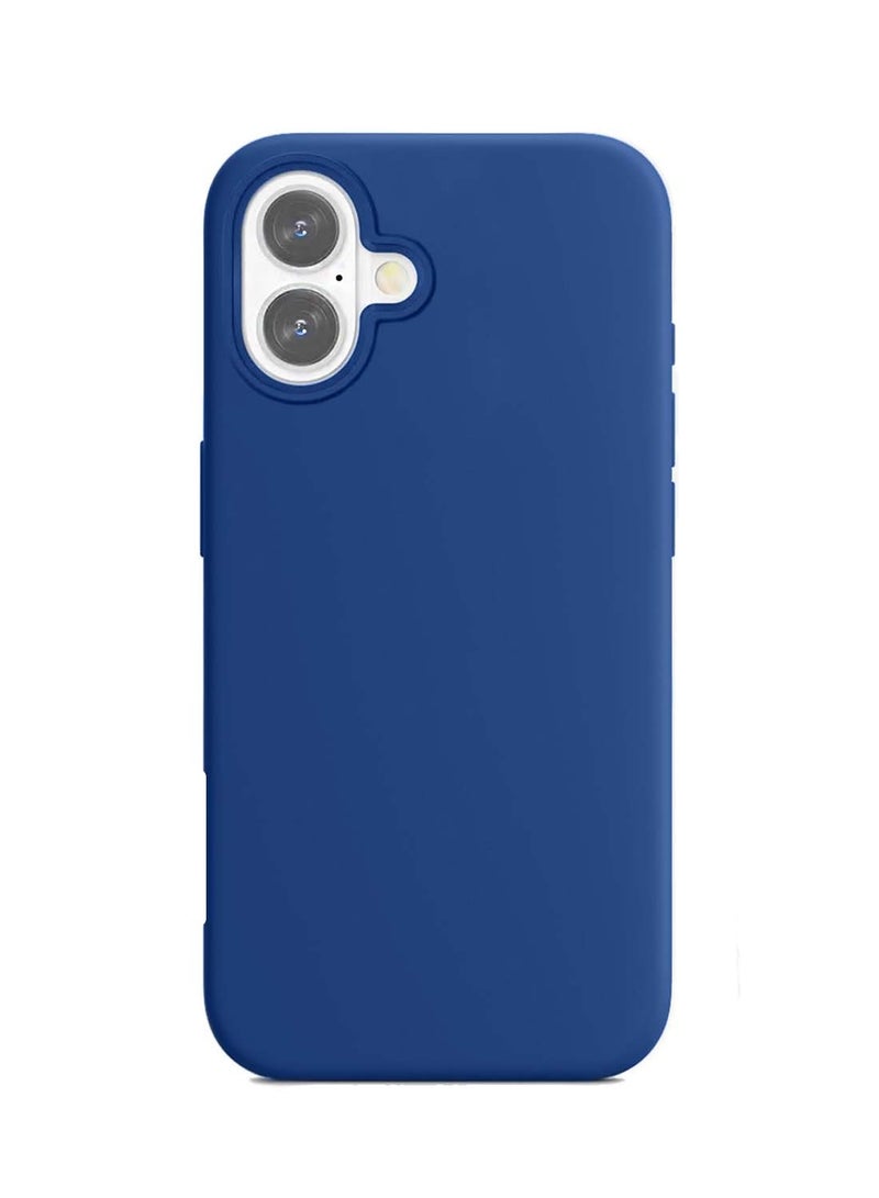 دبليو تيك غطاء الحماية من السيليكون السائل الممتاز لآيفون 16 بلس 2024 من أبل - أزرق كحلي - Image 2