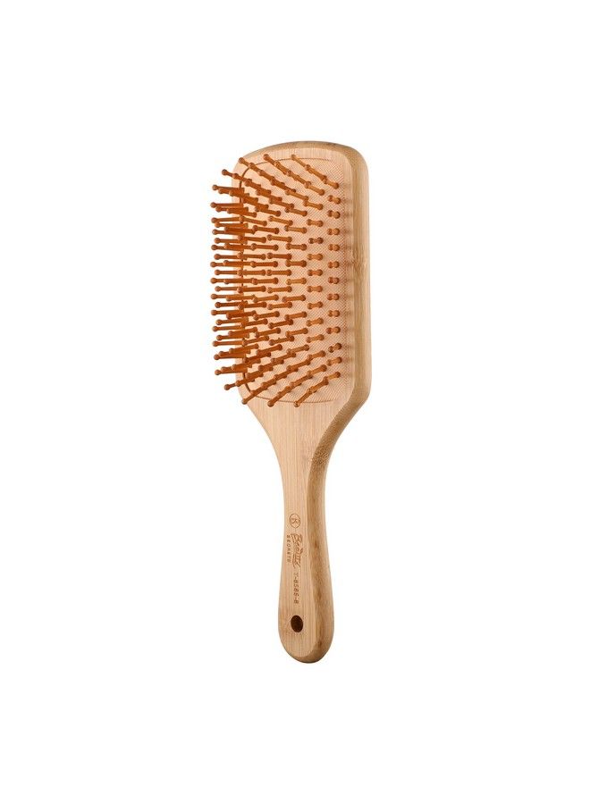 Beauté Secrets فرشاة شعر خشبية بمقبض مسطح كبير ; الطول 10.25" العرض 3.5" ; فرشاة شعر طبيعية صديقة للبيئة للرجال والنساء ذوي الشعر الطويل المجعد والكثيف الموجي. - Image 3