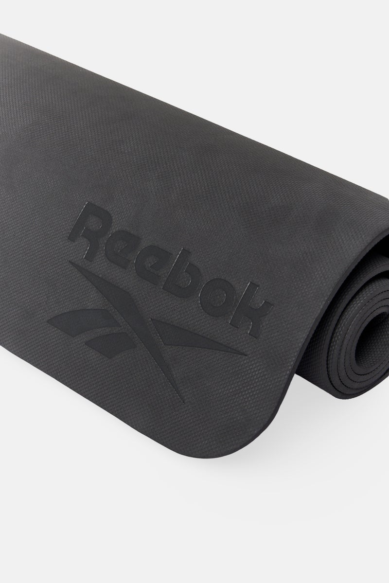 Reebok Soft Foam Brand Logo Yoga Mat, Black - Image 3