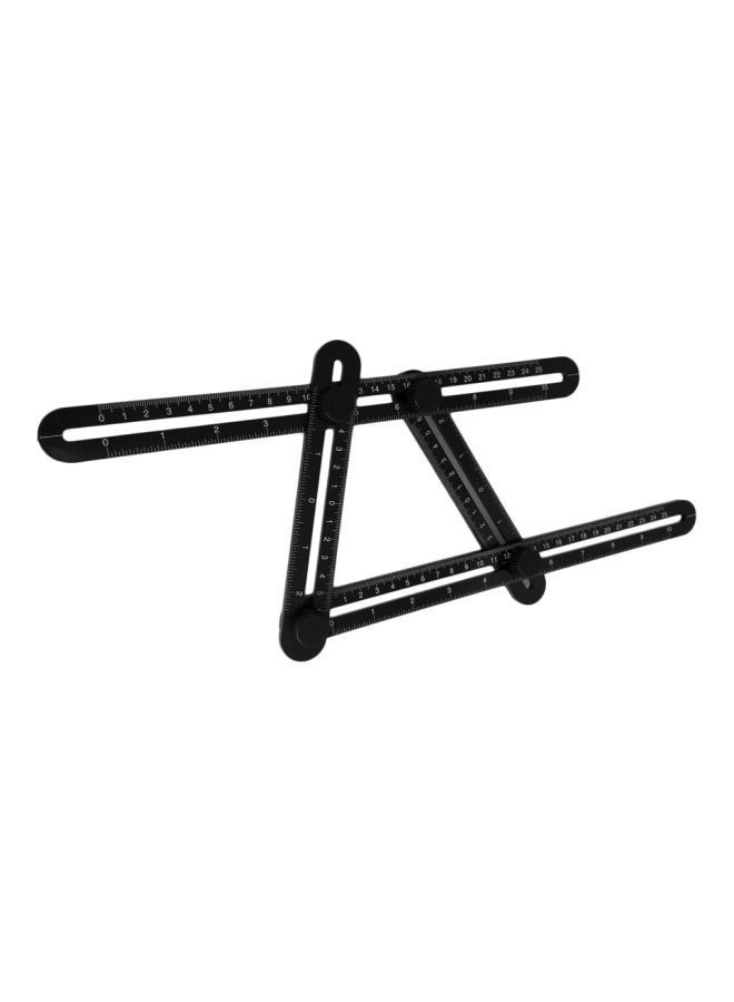 NIBEMINENT Multifunction Four-Sided Measuring Ruler Black 30x25centimeter  - Image 1