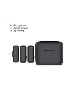 BSNL BSNL Wireless Lavalier Dual Microphone With Charging Case And Lightning Receiver For IOS Phone Black  - Image 3