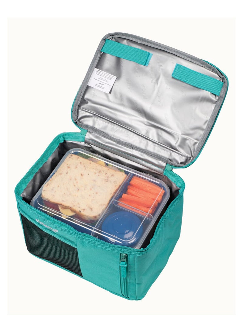 Sistema Mega Fold Up Cooler Bag Teal : Folds Up & Keeps Food Fresh and Cool (On-the-Go)-  Insulated & Leakproof , Made In New Zealand - Image 2