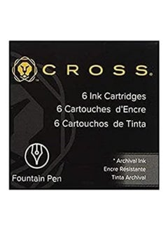 Cross Fountain Pen Cartridge Ink Refills Blue Ink Cartridges 6 Per Card 8920  - Image 1
