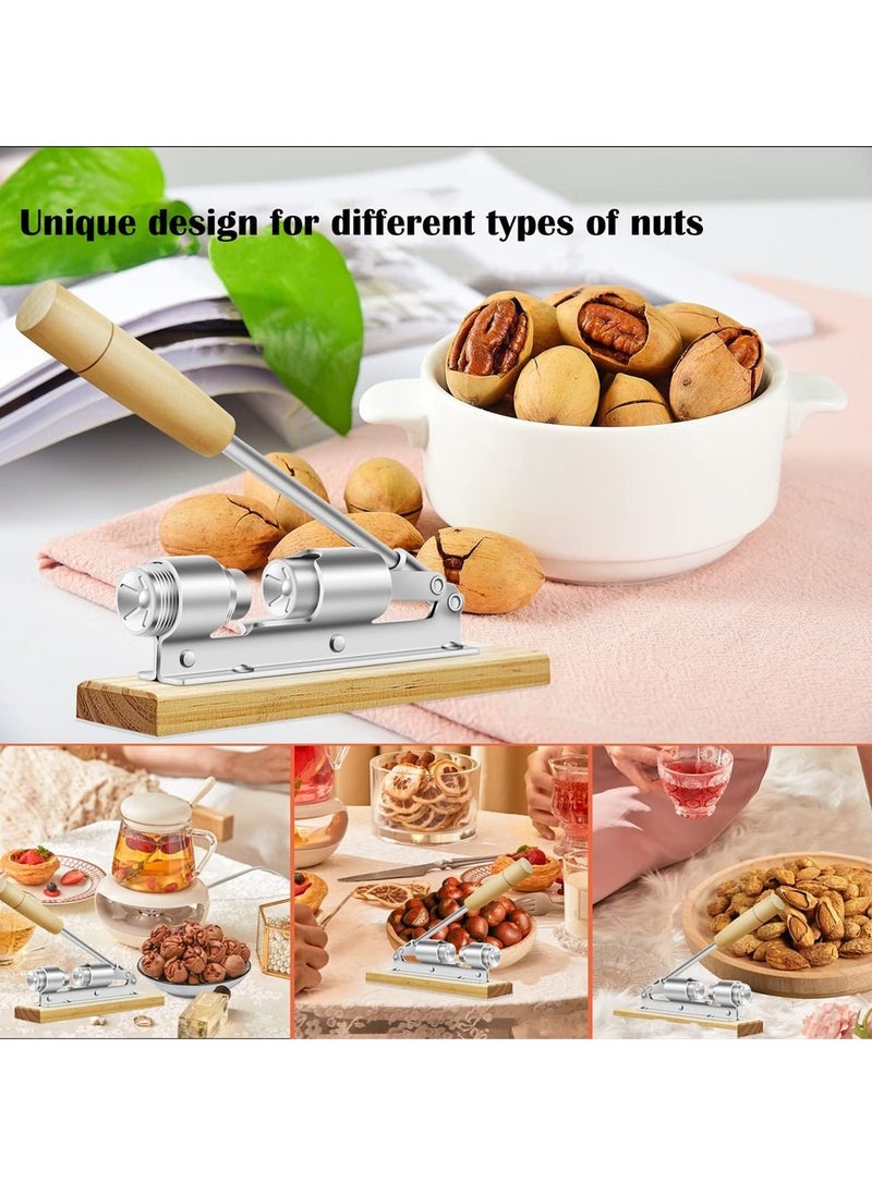 SYOSI - Nutcrackers for Nuts, Nut Crackers for Pecans, Heavy Duty Nut Cracking Tools, Adjustable Pecan Cracker Sheller, Pecan Nut Cracker Opener Tool for Walnuts Pecans Hazelnuts Almonds Brazil Nuts - Image 1